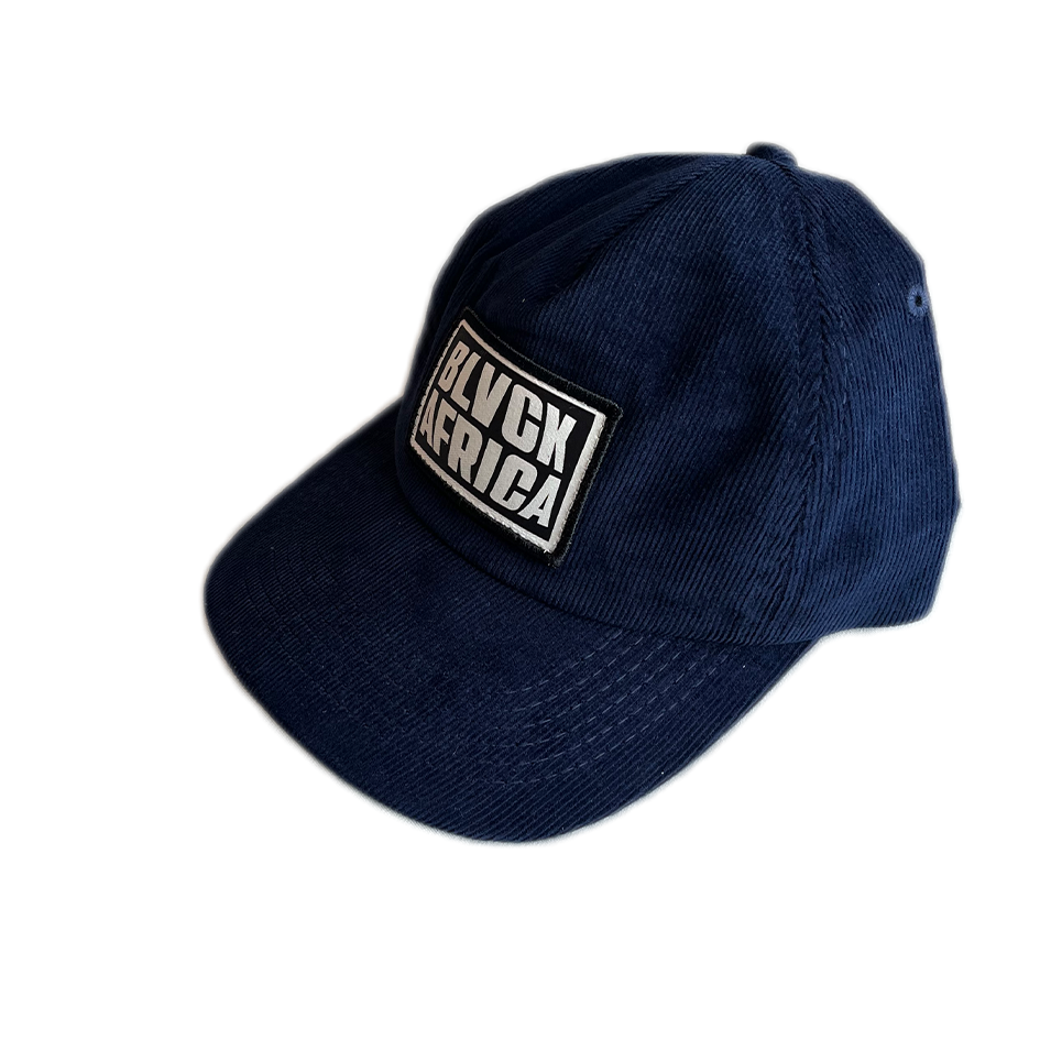 Corduroy 5 Panel Cap - Navy