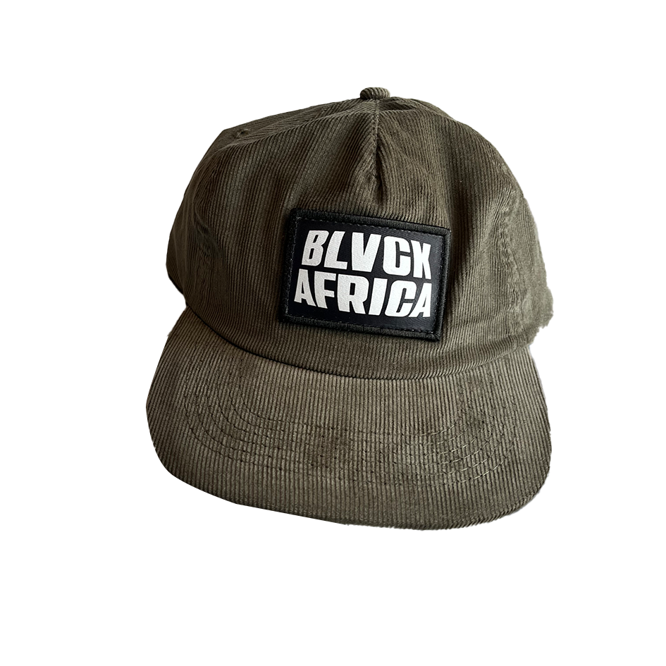 Corduroy 5 Panel Cap - Olive