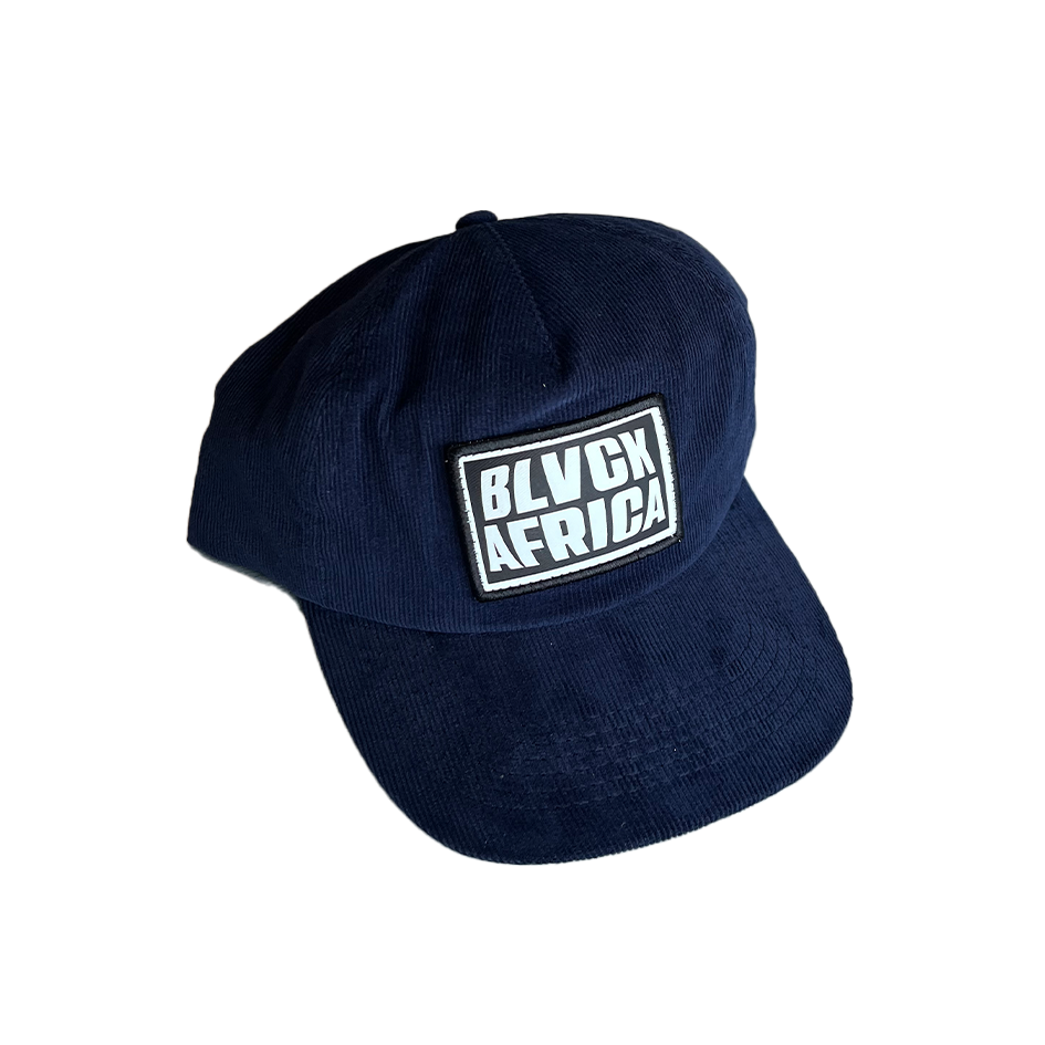 Corduroy 5 Panel Cap - Navy