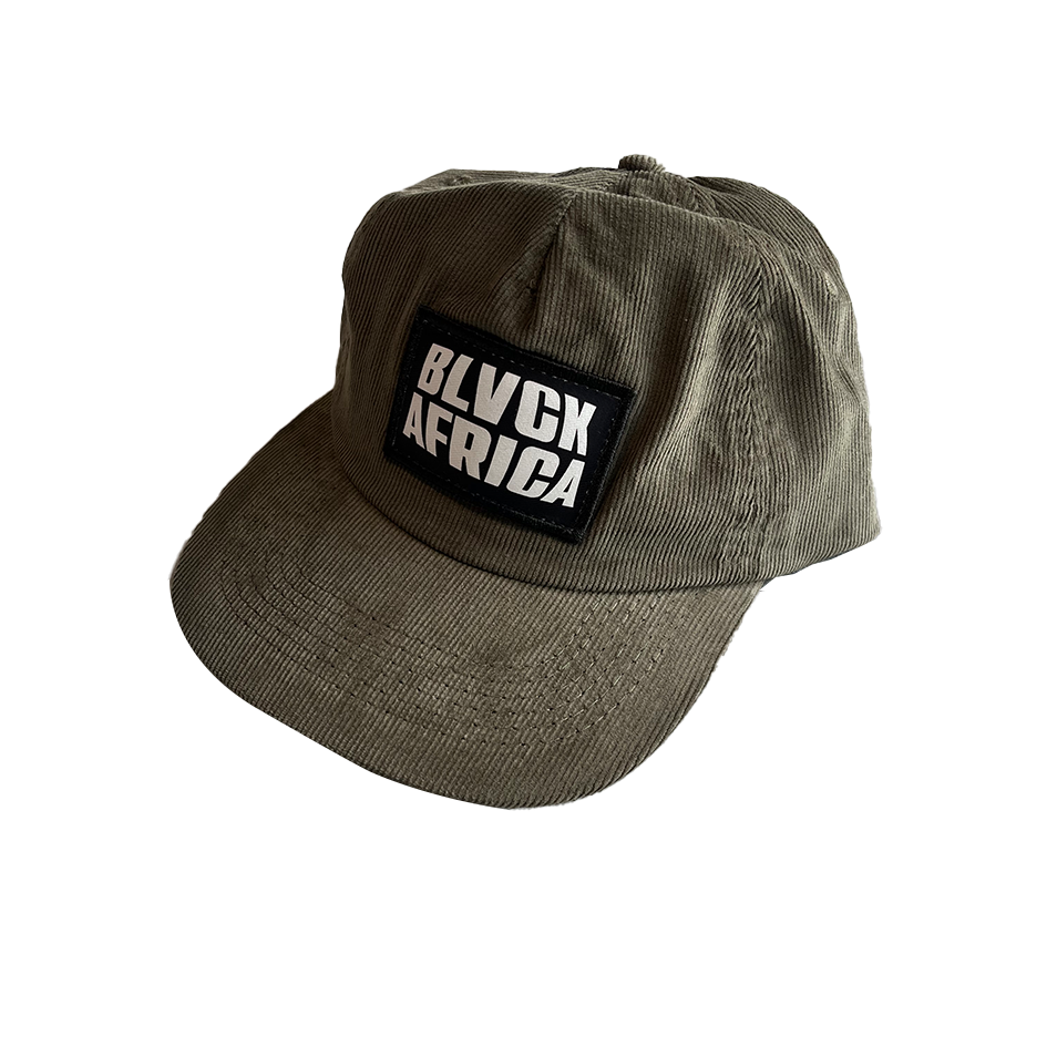 Corduroy 5 Panel Cap - Olive