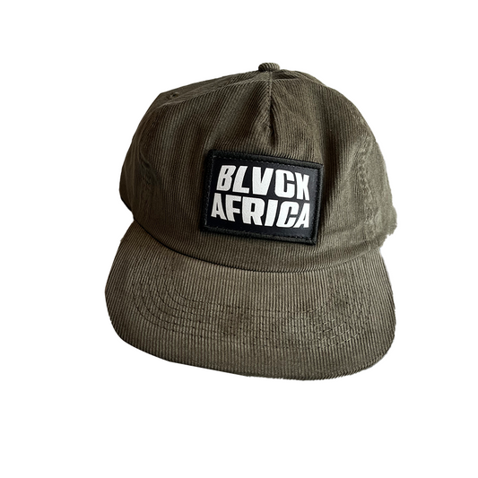 Corduroy 5 Panel Cap - Olive