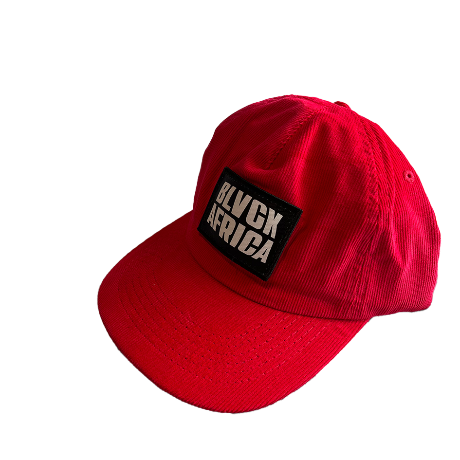 Corduroy 5 Panel Cap - Red