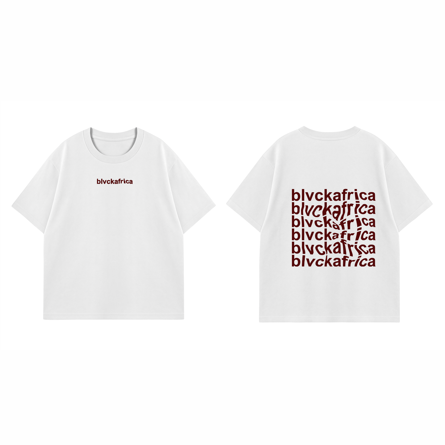 Minimal Wavy Tee - White