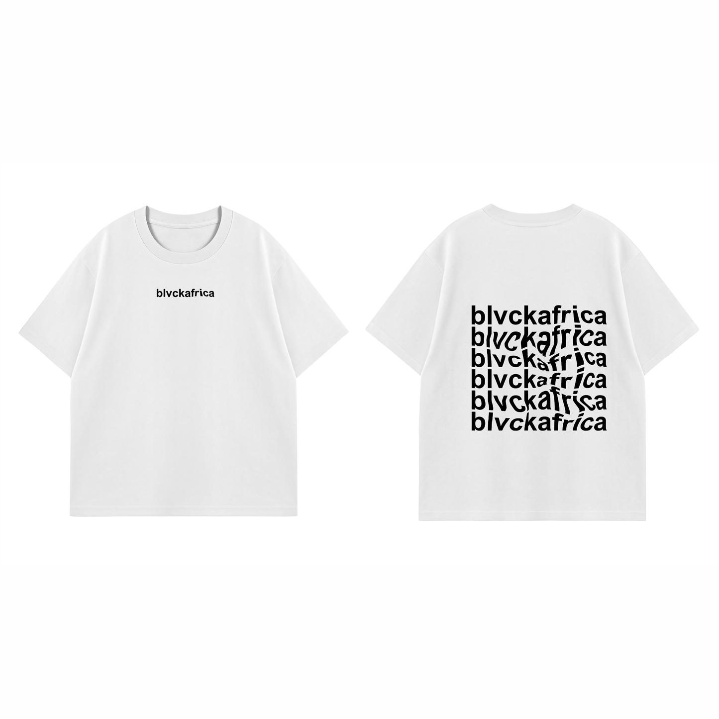 Minimal Wavy Tee - White