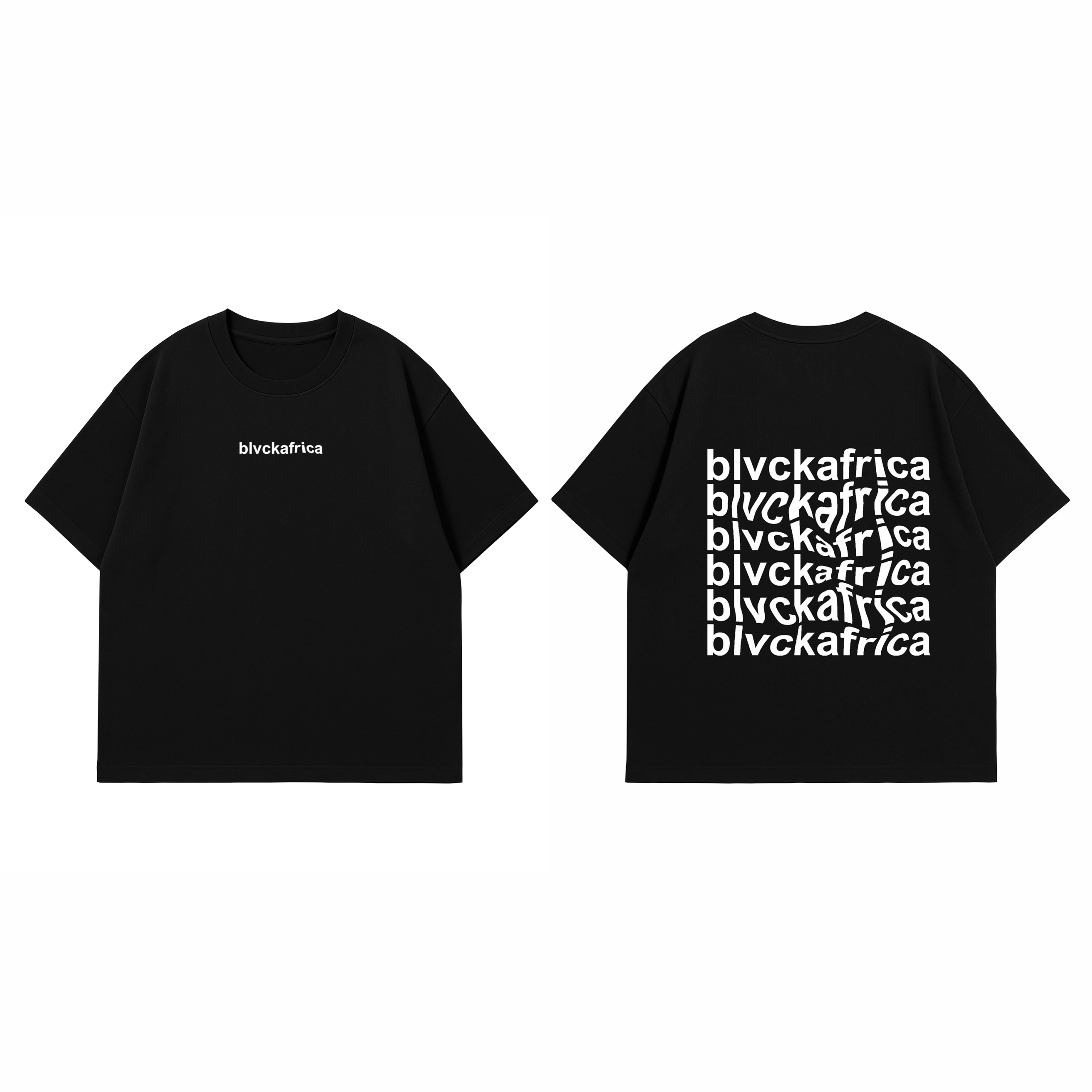 Minimal Wavy Tee - Blvck - Image 2